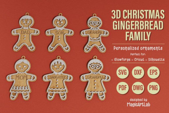 3D Christmas Gingerbread Man Ornaments: A Creative and Practical Holiday Solution