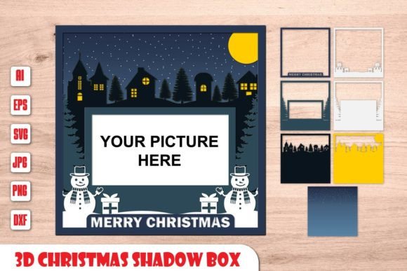 3D Christmas Shadow Box-Layer Paper Cut: A Creative Way to Celebrate the Holidays