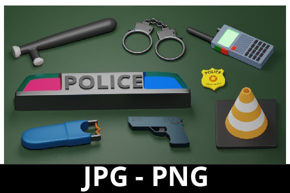 3D Rendered Police Set: A Comprehensive Overview
