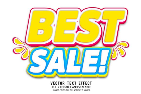 Best Sale 3d Editable Text Effect Vector