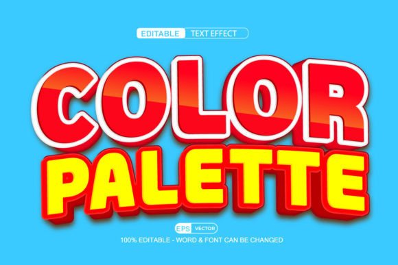 Color Palette Text Effect Vector 3D: A Versatile Tool for Creative Expression