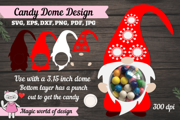 Gnome Candy Dome Svg, 3d Svg Cut File: A Creative Way to Gift Sweets