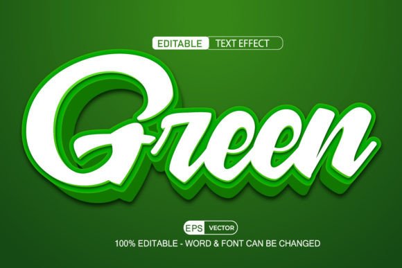 Green Editable Text Effect Vector 3D Sty: A Game-Changer for Digital Creativity