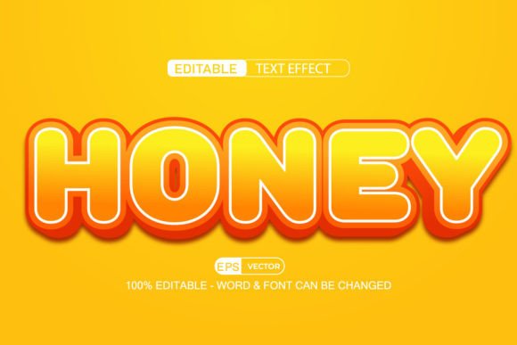 Honey Editable Text Effect Vector 3D Sty: A Powerful Tool for Creative Professionals