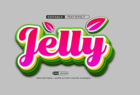Jelly Text Effect Vector 3d Style: A Versatile Tool for Digital Designers