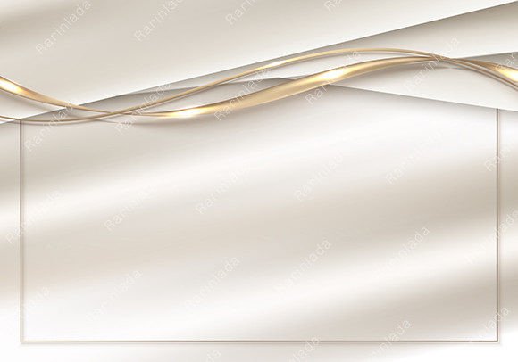 Luxury 3D White Golden Fabric Template: A Versatile Design Asset for Professionals