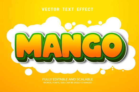 Mongo Editable Text Effect Vector 3D Sty