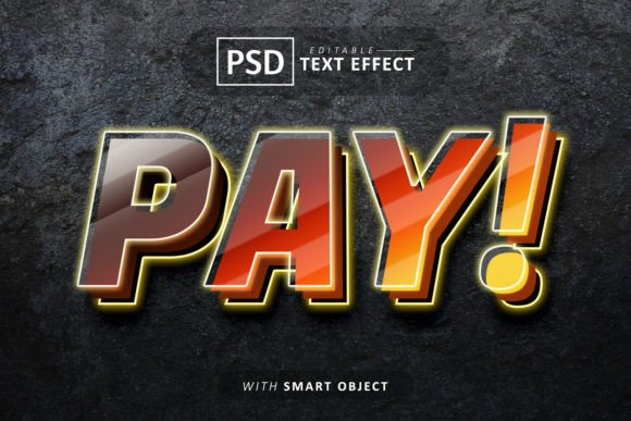 Pay 3d Text Effect Editable: A Versatile Tool for Designers